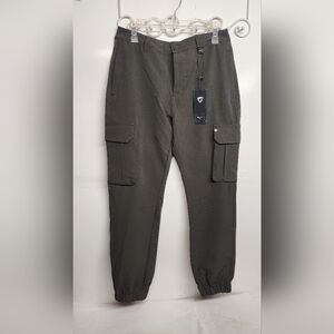 Fried Denim Dark Gray/green Sz 32/39 Cargo Jogger Pants